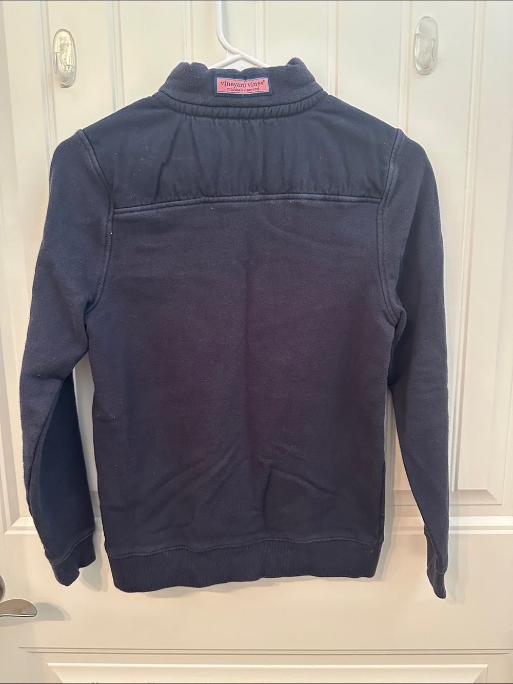 Vineyard Vines Boys Quarter-Zip Pullover - Navy - Picture 5 of 6
